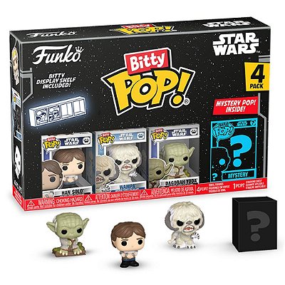 Funko Bitty Pop Star Wars Empire Han Solo 4Pack 2,5Cm Miniatura Oficial Funko 2,5cm Miniatura Ofi...