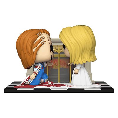 Funko Pop Bride Of Chucky Moment Chucky & Tiffany Ex #1857 Vinil 9,5 cm Oficial Funko