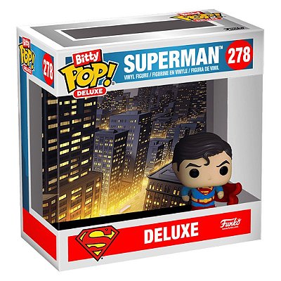 Funko Bitty Pop Dc Superman Deluxe Superman 278 2,5cm Miniatura Oficial Funko