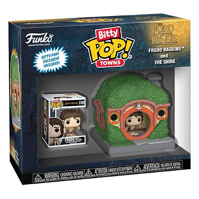 Funko Bitty Pop Lord Of The Rings Towns Frodo And The Shire 2,5cm Miniatura Oficial Funko