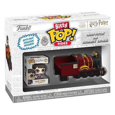 Funko Bitty Pop Harry Potter Rides Harry And Hogwarts Express 2,5cm Miniatura Oficial Funko