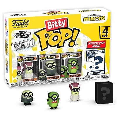Funko Bitty Pop Minions Frankenbob 4Pack 2,5cm Miniatura Oficial Funko
