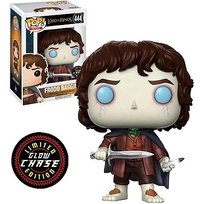Funko Pop Chase Lord Of The Rings Frodo #444 Variante Rara 1 em 6 Vinil 9,5cm