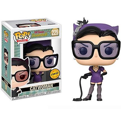 Funko Pop Chase Bombshells 2 Catwoman #225 Variante Rara 1 em 6 Vinil 9,5cm