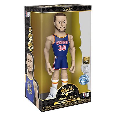 Funko Pop Chase Gold 12 Nba Warrios Stephen Curry #64540 Variante Rara 1 Em 6 Vinil 9,5Cm Vinil 9...