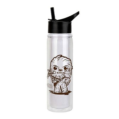 Funko Pop Funko Acrylic Water Bottle Star Wars Chewbacca Vinil 9,5 cm Oficial Funko
