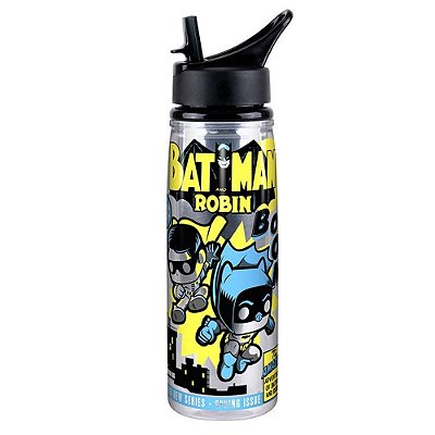 Funko Pop Funko Acrylic Water Bottle Batman & Robin Vinil 9,5 cm Oficial Funko