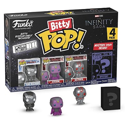 Funko Bitty Pop Marvel Iron Man 4Pack 2,5cm Miniatura Oficial Funko