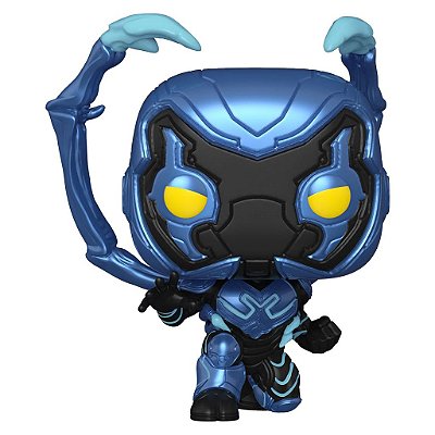 Funko Pop Chase Blue Beetle Blue Beetle #1403 Variante Rara 1 em 6 Vinil 9,5cm