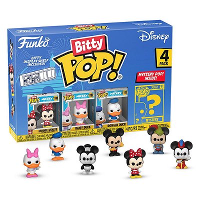 Funko Bitty Pop Disney Minnie 4Pack 2,5cm Miniatura Oficial Funko