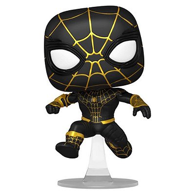 Funko Pop Chase Marvel Spider-Man No Way Spider-Man Black/Gold #1073 Variante Rara 1 Em 6 Vinil 9...