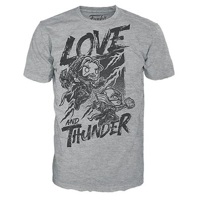 Camiseta Funko Tees Camiseta Funko Tees Marvel Thor Love And Thunder L Algodão Oficial Funko Algo...