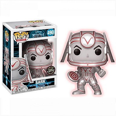 Funko Pop Chase Disney Tron Sark #490 Variante Rara 1 em 6 Vinil 9,5cm