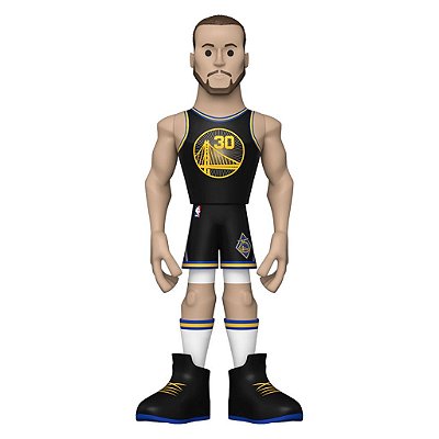 Funko Pop Gold 30Cm 5 Nba Warriors Stephen Curry #59382 Vinil 30Cm Edição Premium Funko Vinil 9,5...