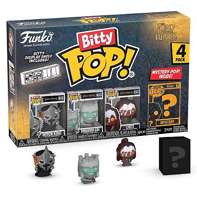 Funko Bitty Pop Lord Of The Rings Witch King 4Pack 2,5Cm Miniatura Oficial Funko 2,5cm Miniatura ...