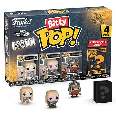Funko Bitty Pop Lord Of The Rings Galadriel 4Pack 2,5Cm Miniatura Oficial Funko 2,5cm Miniatura O...