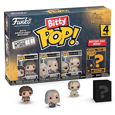 Funko Bitty Pop Lord Of The Rings Frodo 4Pack 2,5Cm Miniatura Oficial Funko 2,5cm Miniatura Ofici...