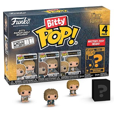 Funko Bitty Pop Lord Of The Rings Samwise 4Pack 2,5Cm Miniatura Oficial Funko 2,5cm Miniatura Ofi...