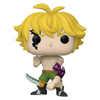 Funko Pop Chase The Seven Deadly Sins Meliodas Demon #1344 Variante Rara 1 Em 6 Vinil 9,5Cm Vinil...