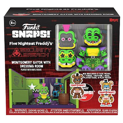 Funko Pop Funko Snaps! Five Nights Freddys Play Set Gator W/Dressing Room #70822 Vinil 9,5 Cm Ofi...
