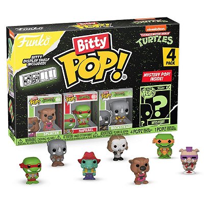 Funko Bitty Pop Turtle Ninja Splinter 4Pack 2,5Cm Miniatura Oficial Funko 2,5cm Miniatura Oficial...