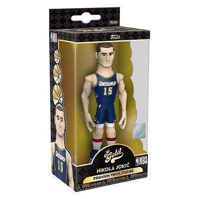 Funko Pop Gold 30Cm 5 Nba Nuggets Nikola Jokic #59384 Vinil 30Cm Edição Premium Funko Vinil 9,5 c...