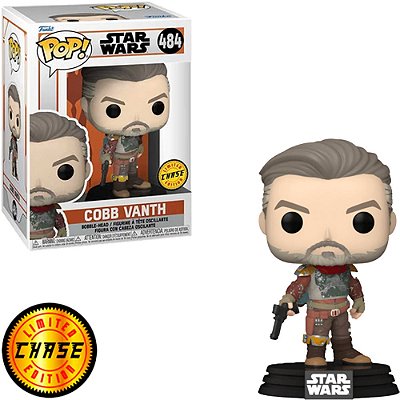 Funko Pop Chase Star Wars Madalorian Cobb Vanth #484 Variante Rara 1 Em 6 Vinil 9,5Cm Vinil 9,5 c...