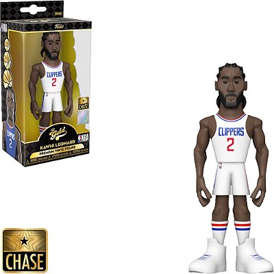 Funko Pop Chase Gold Nba Clippers Kawahi Leonard #57295 Variante Rara 1 em 6 Vinil 9,5cm