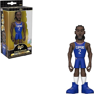 Funko Pop Gold 30cm 5 Nba Clippers Kawhi Leonard #57295 Vinil 30cm Edição Premium Funko