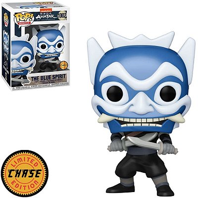 Funko Pop Chase Avatar The Blue Spirit Zuko #1002 Variante Rara 1 em 6 Vinil 9,5cm