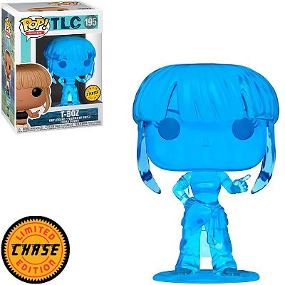 Funko Pop Chase Rocks Tlc T-Boz #195 Variante Rara 1 Em 6 Vinil 9,5Cm Vinil 9,5 cm Oficial Funko