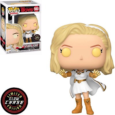 Funko Pop Chase The Boys Starlight #980 Variante Rara 1 Em 6 Vinil 9,5Cm Vinil 9,5 cm Oficial Funko
