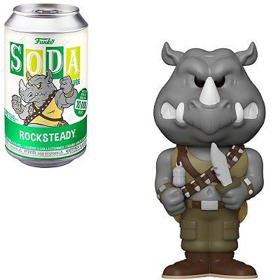 Funko Soda Funko Vinyl Soda Turtles Ninja Rocksteady #52392 Vinil 9,5 Cm Oficial Funko Vinil 10,2...