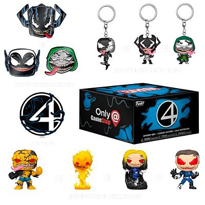 Funko Box Collectors Marvel Venom/Ff 2020 #51395 Vinil 25 Cm Oficial Funko Vinil 25 cm Oficial Funko