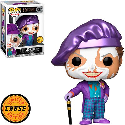 Funko Pop Chase Heroes Batman Returns The Joker #337 Variante Rara 1 em 6 Vinil 9,5cm