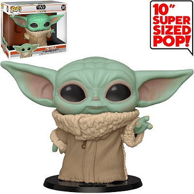 Funko Pop Star Wars Mandalorian Super Sized 10Baby Yoda The Chil #369 Vinil 9,5 Cm Oficial Funko ...