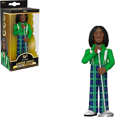 Funko Pop Gold 30Cm 5 Outkast Andre 3000 Hey Ya #59503 Vinil 30Cm Edição Premium Funko Vinil 9,5 ...