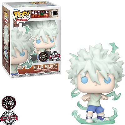 Funko Pop Chase Hunter X Hunter Killua Zoldyck #1106 Variante Rara 1 em 6 Vinil 9,5cm