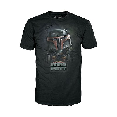 Camiseta Funko Tees Star Wars Boba Fett Sm Tamanho SM Algodão Oficial Funko