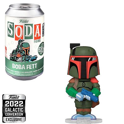 Funko Pop Funko Vinyl Soda Star Wars Boba Fett Galactic #64132 Vinil 9,5 cm Oficial Funko