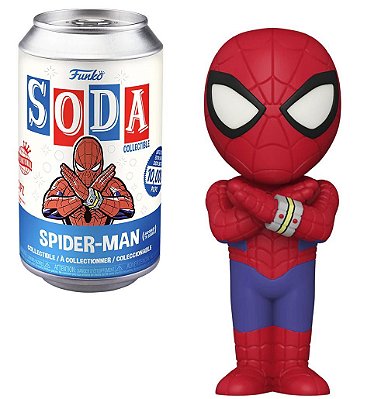 Funko Pop Funko Vinyl Soda Marvel Spider-Man Japanese #64391 Vinil 9,5 cm Oficial Funko