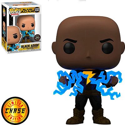 Funko Pop Chase Black Adam Black Adam #1232 Variante Rara 1 em 6 Vinil 9,5cm