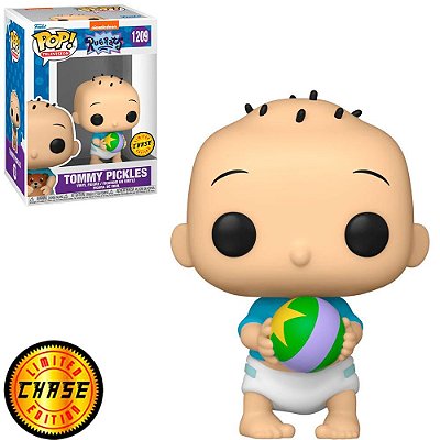 Funko Pop Chase Rugrats Tommy Pickles #1209 Variante Rara 1 em 6 Vinil 9,5cm