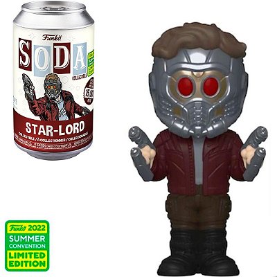 Funko Pop Funko Vinyl Soda Guardians Galaxy Star Lord Sdcc 2022 #65294 Vinil 9,5 cm Oficial Funko
