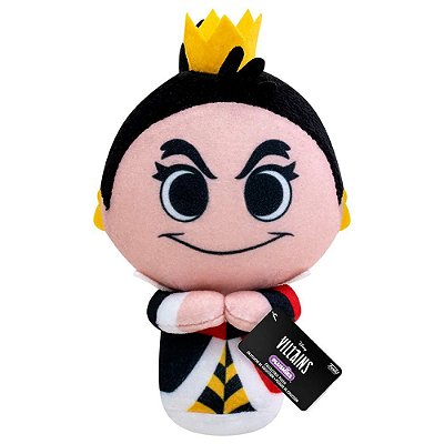 Pelúcia Funko Plush Disney Villans Queen Of Hearts 18cm Oficial Funko