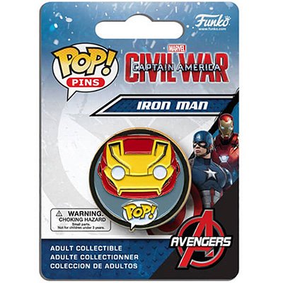 Funko Pop Pins.Captan America - Iron Man Vinil 9,5 cm Oficial Funko