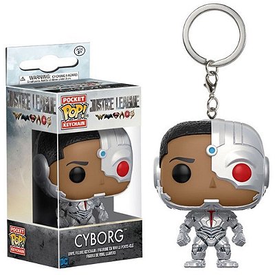 Funko Pop Keychain Justice - League Cyborg Vinil 9,5 cm Oficial Funko