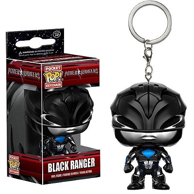 Funko Pop Keychain Power - Rangers Black Vinil 9,5 cm Oficial Funko
