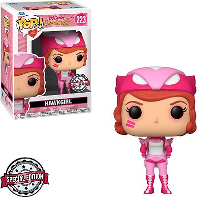 Funko Pop Heroes Breast Cancer Awareness - Bombshell Hawkgirl #223 Vinil 9,5 Cm Oficial Funko Vin...