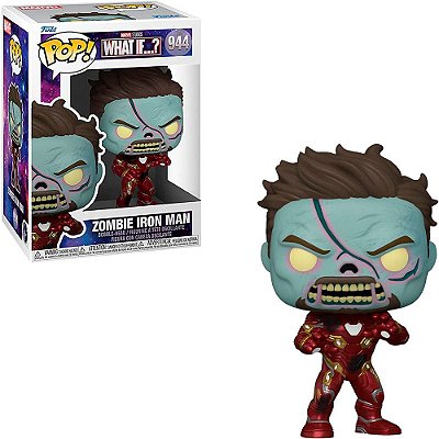 Funko Pop Marvel What Iff ? Iron - Man Zombie (Temporada 2) #944 Vinil 9,5 Cm Oficial Funko Vinil...